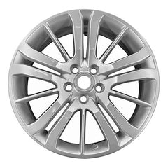 20x9.5 Aluminum Wheel - Sparkle Silver Full Face