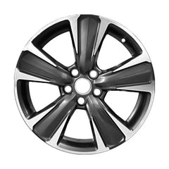 18x7 Aluminum Wheel - Machined Dark Charcoal Metallic