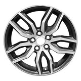 18x7.5 Aluminum Wheel - Machined And Dark Charcoal Metallic
