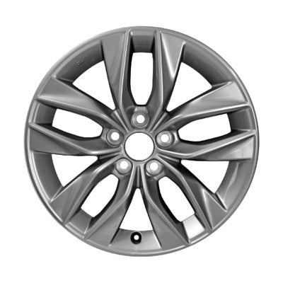 17x7.5 Aluminum Wheel - All Painted Dark Silver Metallic