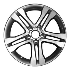 18x7 Aluminum Wheel - Painted Bright Sparkle Silver Metallic