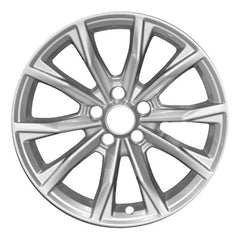 18x7.5 Aluminum Wheel - All Painted Medium Sparkle Silver Metallic