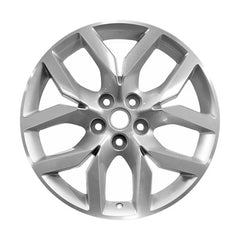 19x8.5 Aluminum Wheel - Machined And Bright Sparkle Silver