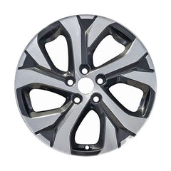 18x7 Aluminum Wheel - Machined Medium Charcoal