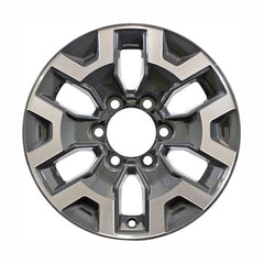 16x7 Aluminum Wheel - Machined And Charcoal