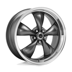 17X8 ANTHRACITE MACHINED LIP 30MM American Racing Wheel