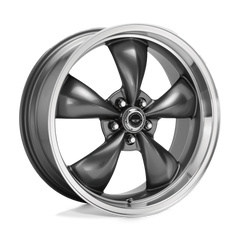 17X8 ANTHRACITE MACHINED LIP 30MM American Racing Wheel