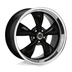 17X9 GLOSS BLACK MACHINED LIP 24MM American Racing Wheel