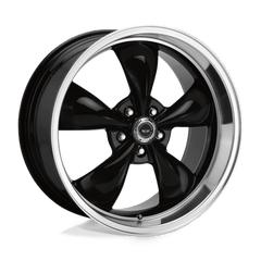 17X7.5 GLOSS BLACK MACHINED LIP 45MM American Racing Wheel