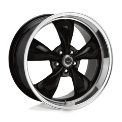 18X9 GLOSS BLACK MACHINED LIP 34MM American Racing Wheel