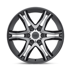 20X8.5 GLOSS BLACK MACHINED 35MM American Racing Wheel