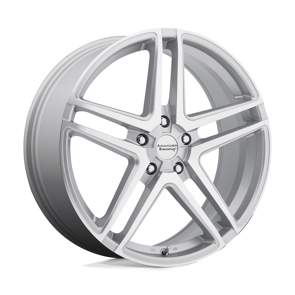 16X7 BRIGHT SILVER MACHINED FACE 40MM American Racing Wheel