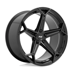 20X9 GLOSS BLACK 25MM Niche 1PC Wheel