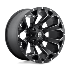 20X9 MATTE BLACK MILLED 07MM Fuel 1PC Wheel