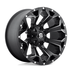 20X9 MATTE BLACK MILLED 07MM Fuel 1PC Wheel