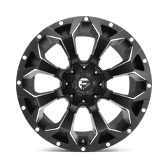 20X9 MATTE BLACK MILLED 07MM Fuel 1PC Wheel