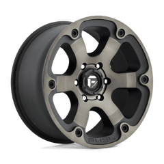 18X9 MATTE BLACK DOUBLE DARK TINT 14MM Fuel 1PC Wheel