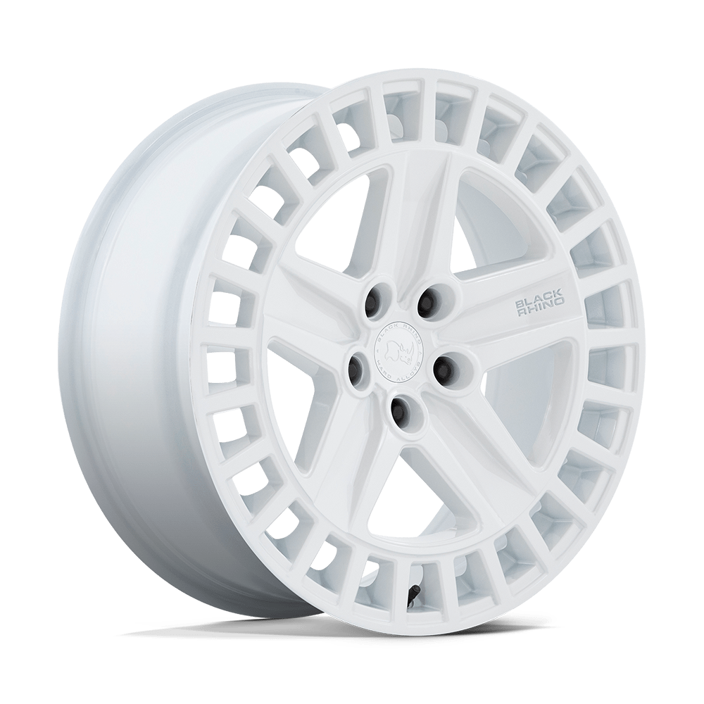 20X8.5 GLOSS WHITE 25MM Black Rhino Wheel