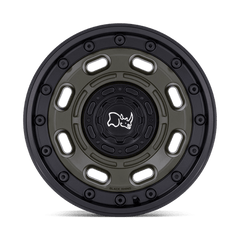 17X8 OLIVE DRAB GREEN WITH BLACK LIP 38MM Black Rhino Wheel