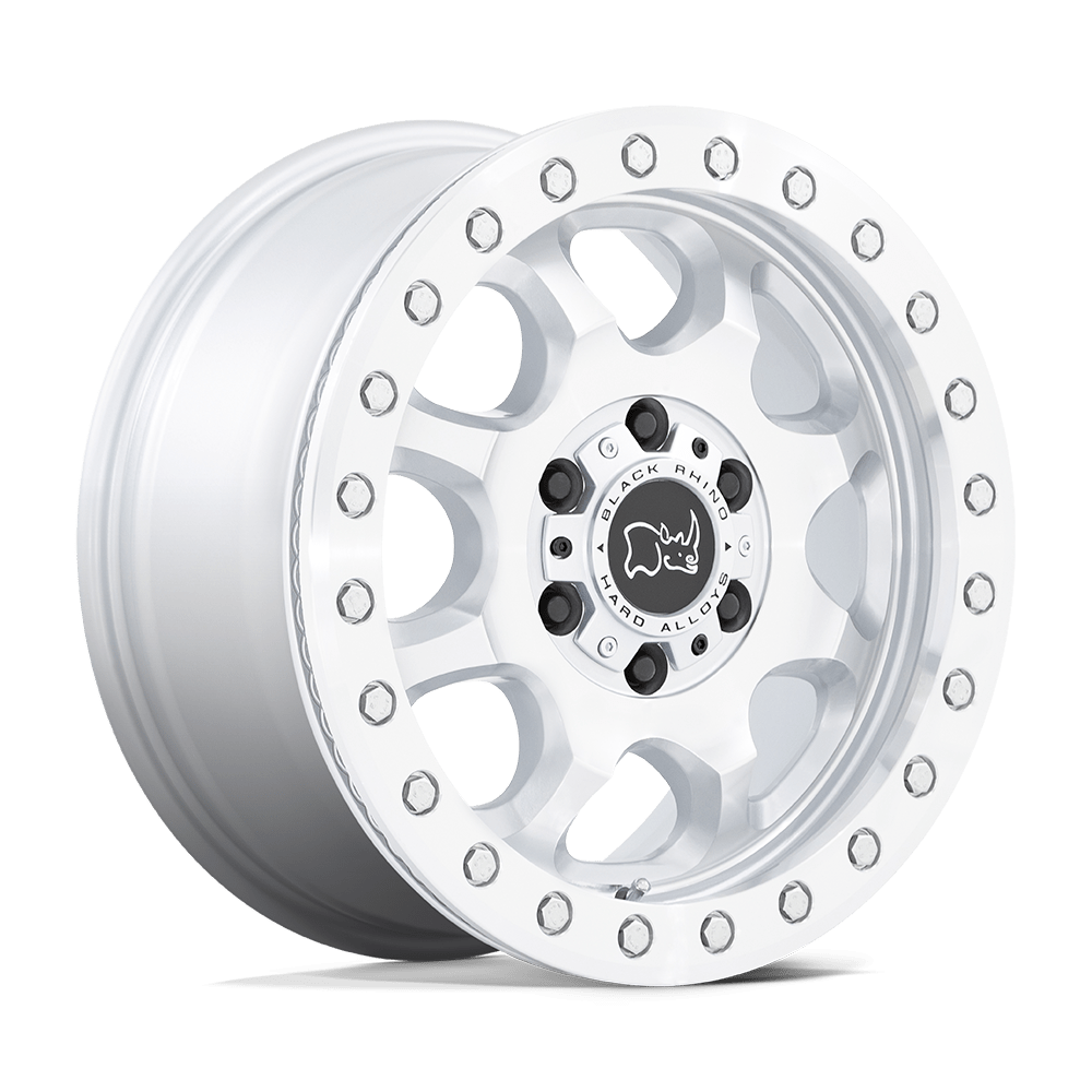 17X8 GLOSS SILVER WITH MACHINED FACE 38MM Black Rhino Wheel