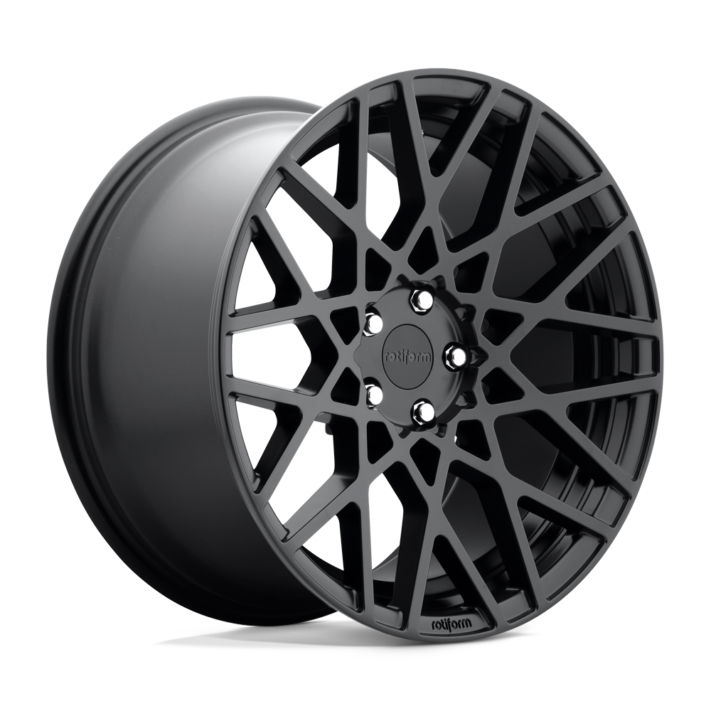 18X8.5 MATTE BLACK 45MM Rotiform 1PC Wheel