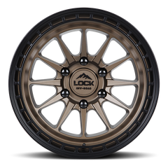 Lock Offroad Baja 17x9 6x139.7 -12et 106.2 Matte Desert Bronze w/ Matte Black Ring Wheel