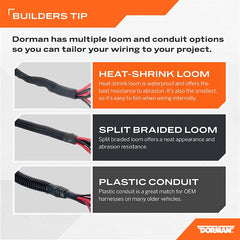 Dorman - 3/8 In. x 100 Ft. Black Flex Split Wire Conduit - 86632
