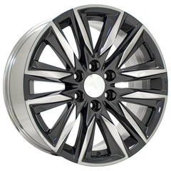 20x9 Replica Wheel CA91 fits Cadillac Escalade - Gunmetal with Polished Face