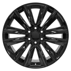 22x9 Replica Wheel CA91 fits Cadillac Escalade - Gloss Black