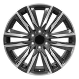 22x9 Replica Wheel CA91 fits Cadillac Escalade - Gunmetal with Polished Face