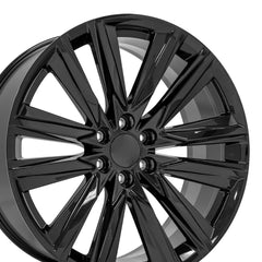 24x10 Replica Wheel CA91 fits Cadillac Escalade - Gloss Black