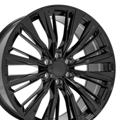 24x10 Replica Wheel CA93 fits Cadillac Escalade - Gloss Black