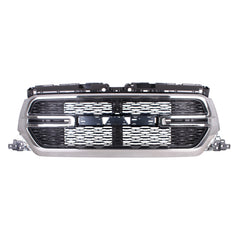 FRONT GRILLE -  TRADESMAN MODELS -  CHROME SURROUND WITH BLACK PERFORATED