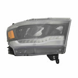 PASSENGER SIDE LED HEADLIGHT ASSEMBLY -  REFLECTOR TYPE -  BLACK BEZEL -