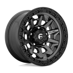 17X8.5 MATTE GUN METAL BLACK BEAD RING 14MM Fuel 1PC Wheel