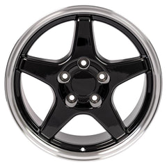 17" Replica Wheel CV01 Fits Chevrolet Corvette - ZR1- Design Six with lug nuts |20 Chrome Lugs 12x1.5mm 3/4" Hex KIT