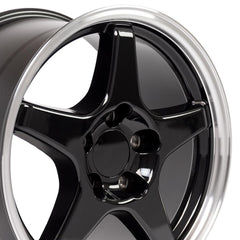 17" Replica Wheel CV01 Fits Chevrolet Corvette - ZR1- Design Six with lug nuts |20 Chrome Lugs 12x1.5mm 3/4" Hex KIT