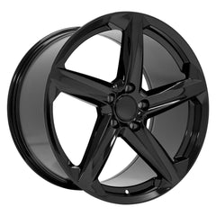 20x11 Replica Wheel CV02D fits Chevrolet C8 Corvette - Gloss Black