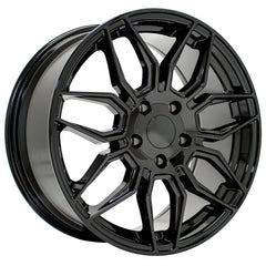 18x8.5 Replica Wheel CV03C fits Chevrolet C7 Corvette - Gloss Black