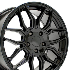 18x8.5 Replica Wheel CV03C fits Chevrolet C7 Corvette - Gloss Black