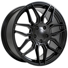 19x8.5 Replica Wheel CV03D fits Chevrolet C8 Corvette - Satin Black