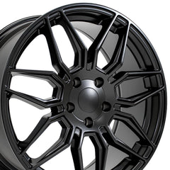 19x8.5 Replica Wheel CV03D fits Chevrolet C8 Corvette - Satin Black