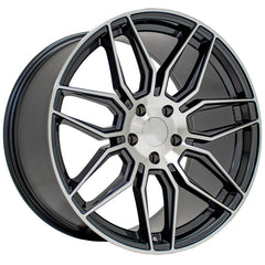 20x11 Replica Wheel CV03D fits Chevrolet C8 Corvette - Gunmetal Machined
