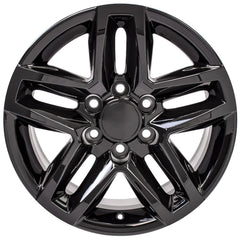 18x8.5 Replica Wheel CV34B fits Chevrolet Silverado - Gloss Black