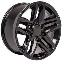 18x8.5 Replica Wheel CV34B fits Chevrolet Silverado - Gloss Black