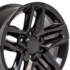 18x8.5 Replica Wheel CV34B fits Chevrolet Silverado - Gloss Black