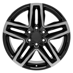 20x9 Replica Wheel CV34B fits Chevrolet Silverado 1500 - Black Machined