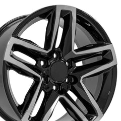20x9 Replica Wheel CV34B fits Chevrolet Silverado 1500 - Black Machined