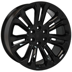 22x9 Replica Wheel CV43 fits Chevrolet Silverado - Gloss Black