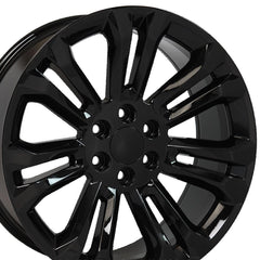 22x9 Replica Wheel CV43 fits Chevrolet Silverado - Gloss Black